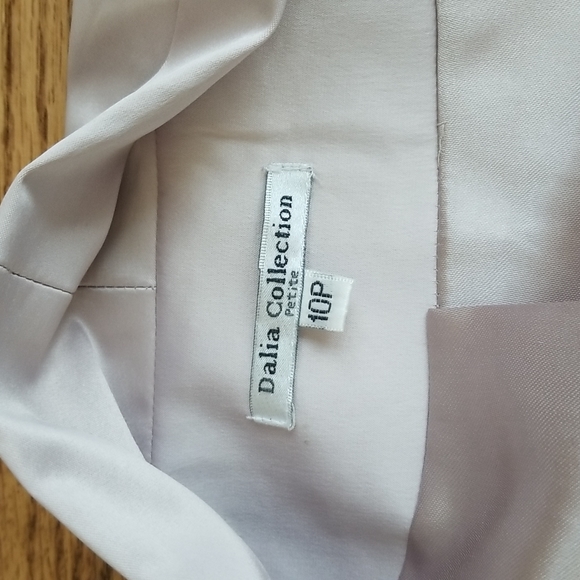 (10P) Dalia Collection Neutral Satin Feel Blazer ❤ Contemporary ❤ Ruched Sleeves - Picture 3 of 9